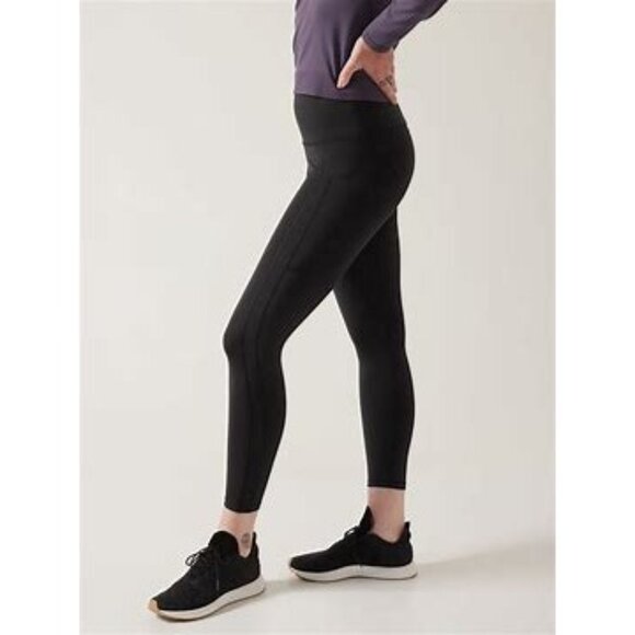 Athleta Ultimate Stash High Rise 7/8 Legging Black Large - Picture 1 of 8
